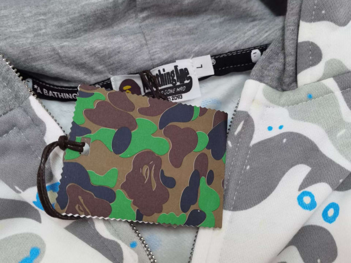 BP153 Bape Camouflage Shark Hoodies 20240906