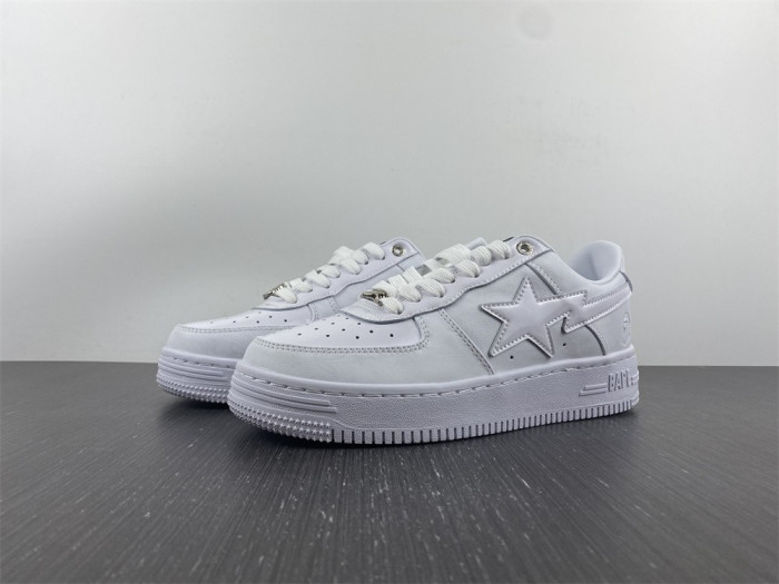 a bathing ape bape sta low white leather (2020) 1h70288111