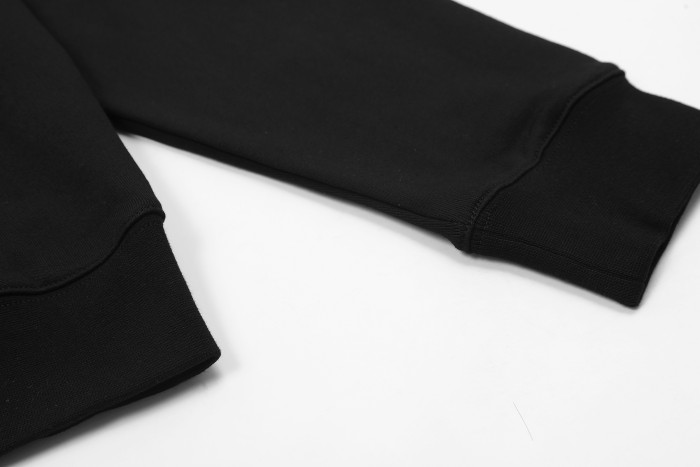 Ch*0me He**ts horseshoe floral zip up hoodie ke821