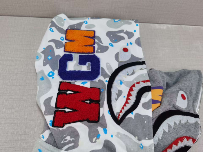 BP153 Bape Camouflage Shark Hoodies 20240906