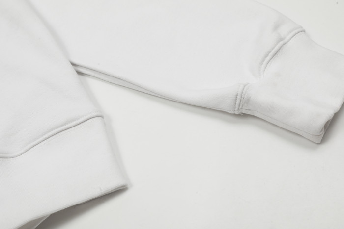 Ch*0me He**ts horseshoe floral zip up hoodie ke811