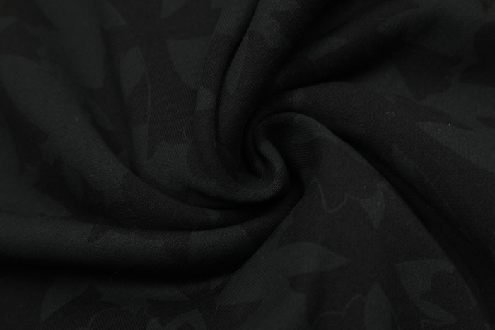 Ch*0me He**ts horseshoe floral zip up hoodie ke818