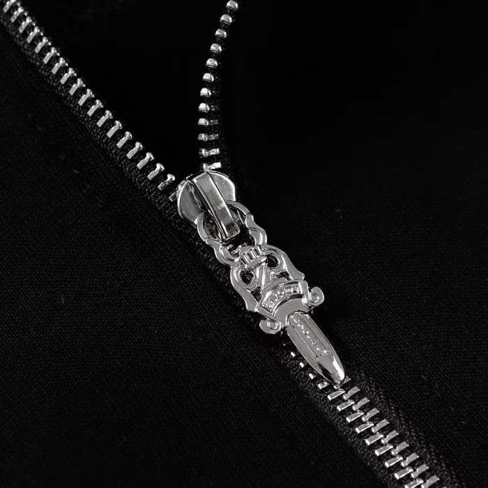 Ch*0me He**ts horseshoe floral zip up hoodie fw00150